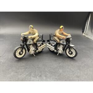 Pair Of Vintage CHiPs Police Motorcycle Toy Buddy L Japan
